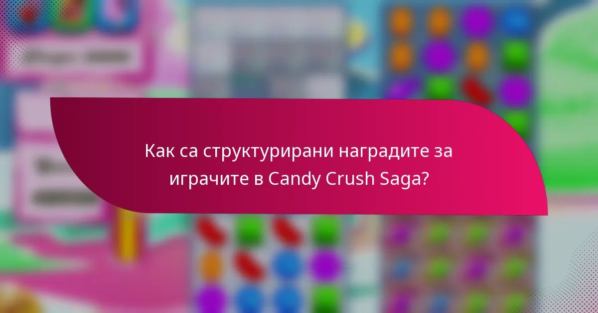 Как са структурирани наградите за играчите в Candy Crush Saga?